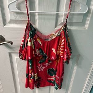 festival colored spaghetti strapped tank top